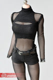 1/6 Scale Sexy Fishnet Mesh Top Shorts model For 12" TBL Action Figure Model