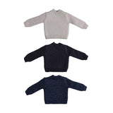 1/12 Scale Action Figure Sweater Knit Sweater Soft Casual Knitted Collectible Model