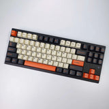 Carbon Keycap Set Doubleshot Thicken PBT Cherry Profile Orange Beige Keycaps Model