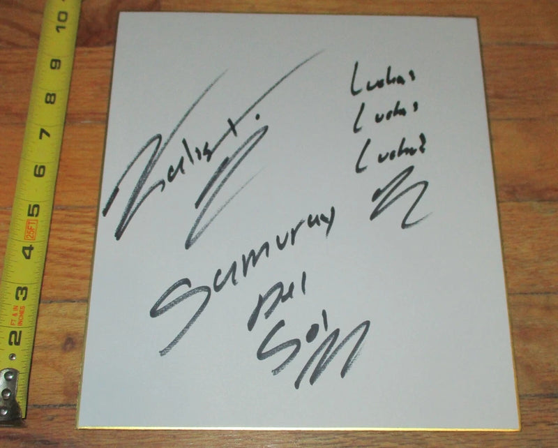 Samuray Del Sol Kalisto Signed Wrestling Shikishi Board COA WWF WWE AEW Lucha Model