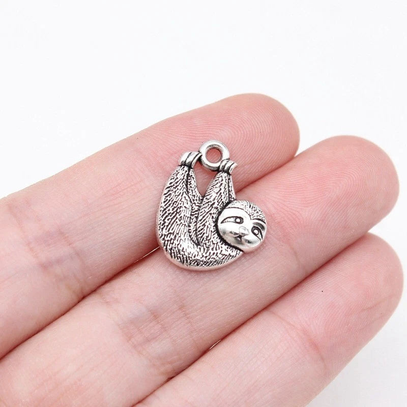 DIY Crafts 160 Pcs Antique Silver bradypod Charms Pendant 18x15MM B16618 Charms