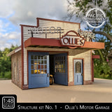 Pacific Northwest Miniatures - 1:48 O Scale - Kit No. 1 Ollie's Motor Garage Model