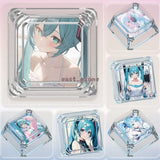 Hatsune Miku Anime Transparent Backlit Though Clear Keycaps for MX Keyboard #63 Model