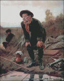 Needlework Crafts Full Embroidery Counted Cross Stitch Kits 14 ct Fisherman Model