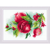 Riolis counted cross stitch kit "Juicy Pomegranate", 30x21cm, DIY Model
