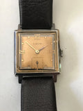 Extremely Rare LACO Carree Men's Watch Hand Wound Vintage Steel Um 1940 -1950 Model