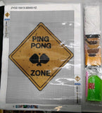 Diamond Art Kit PING PONG ZONE 12"x16" DIY for Adults Model