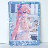 Kokomi Cooking SSR Holo Waifu Card Anime Girl Wall Art Oversized Board A5 Model