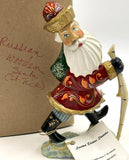 Russian Gift Hand Carved Hand Painted Limited Edition Santa Claus Statue Model