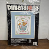 DIMENSIONS COUNTRY CROSS STITCH #3713 ''BUBBLE YOUR TROUBLES AWAY '' NEW Model