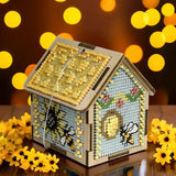 DIY Cross-stitch embroidery kit on wood Summer Decor Craft gift Model