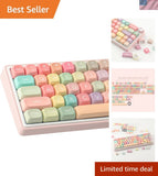 Dye-Sublimation PBT Keycaps 126 Keys - Rainbow Candy Set for MX Switch Keyboards Model