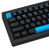 126 Keys Cyberpunk Black Blue Japanese PBT Keycaps Cherry Profile Set Kit Model