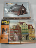 POLA N Scale Town House Bldg Shops #B-297 and Blacksmith # 569 Unassembled Kits Model
