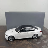 Kyosho BMW M3 Coupe 1:18 Scale Diecast - Dealer Model - White Model