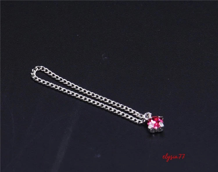 Custom Female Red Ruby Necklace Fits for 1/6 12" Action Figure  Gift Set Model