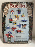 Bucilla Yarn Kit ~ Christmas Toys Plastic Canvas Tree Ornament Vintage Craft DIY Model