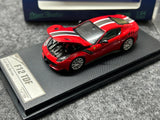 SH 1/64 F12 TDF Diecast Models Car Limited Collection--Red pull flower Model