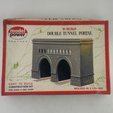 Vintage Model Power 1521 N Scale Double Tunnel Portal Building Kit West Germany Model