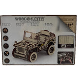 WOODEN.CITY SUV 4x4 Wooden 3D Puzzle Mechanical Model Assembly DIY. New Sealed Model