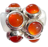 ONE Authentic PANDORA Sterling Silver Carnelian Spacer CARNELIAN KISS #790538K Charms
