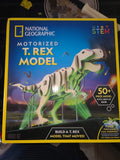 NATIONAL GEOGRAPHIC Motorized T.REX Model Kit with Light Up Base Brand NEW Model