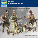 Trumpeter 00407 1/35 US Marine Corps Iraq 2003 Plastic Assembly Figures Models Model