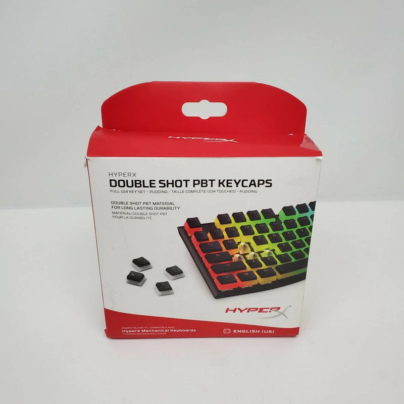 HyperX Double Shot PBT Keycap Set Black/White HXS-KBKC3 Complete Model