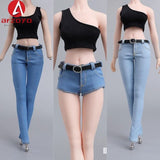 1:6 cd023 cd025 Vest Denim Pants Shorts Clothes Model Fit 12'' Action Figures Model