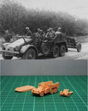 1/144 WWII German Protze Kfz70 & PAK36 (fine detail) Resin kit Model