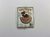 wire whimsy watermelon whimsy cross stitch kit crow fruit Model