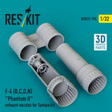 1/32 Reskit RSU32-0194 F-4 (B, C, D, N) "Phantom II" exhaust nozzles for Tamiya Model