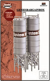 HO 1:87 Scale TWO INDUSTRIAL SILOS KIT New Sealed Model Power 186 Model