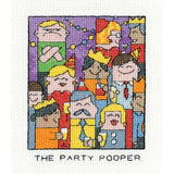 Heritage counted cross stitch kit Aida "The Party Pooper (A)", SHPR1954-A, 9,5x1 Model