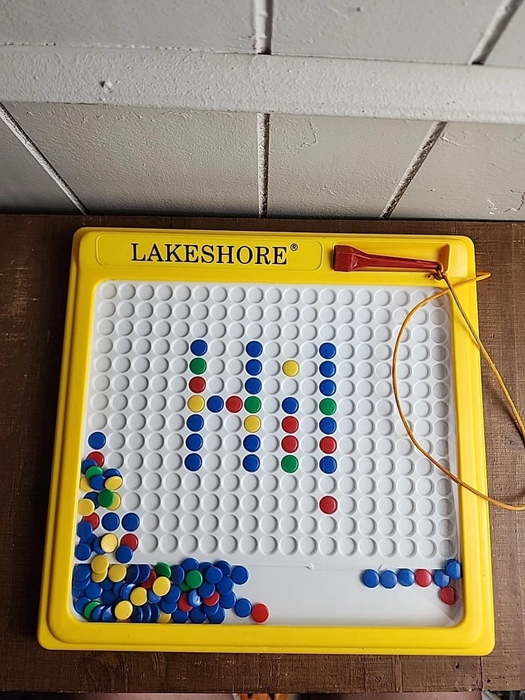 VTG Lakeshore Marbletick Magnetic Wand Button Picture Maker Board Nichigan Toy Model