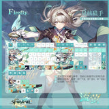 Firefly Mechanical Keyboard Key Cap PBT Translucent Anime Cross Shaft 120 Key Model