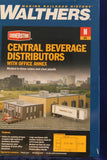 Walthers Cornerstone - Central Beverge Distrib. w/Office Annex-N Scale-933-4042 Model