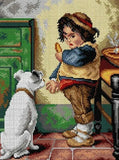 "It's Mine!"  Printed Canvas or Threads Kit for Needlepoint Orchidea 2922J Model