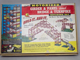 1960 Kenner Motorized Girder & Panel & Bridge & Turnpike Building Set #8 Vintage Model