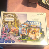 NIB CUTEBEE 1:24 Rose Garden Tea Room DIY Dollhouse Kit w/ LED Lights A-068 Model
