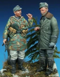 1/35 Scale Die-Cast Resin Figure Model Kit Army Officer &Grenadier Set 2 Figures Model