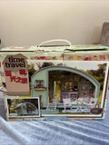 Time Travel Miniature Kit DIY Blue Camper with Furniture Lighting Brand New Model