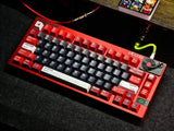1.8mm Thicken PBT WARRIO Keycaps Black Red White Dye-subs Keycap Set Model