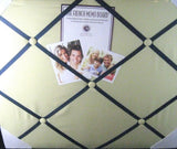 French Memo Board- Display For Photos, Cards, Mementos ,& More  Solid Beige Model