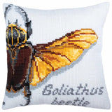 CdA stamped cross stitch kit cushion "Goliathus beetle" 5362, 40x40cm, DIY Model