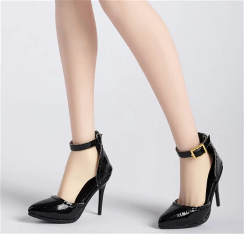1/6 High Heel Shoes Black Color For 12" PHICEN Hot Toys TBL Female figure Model Model