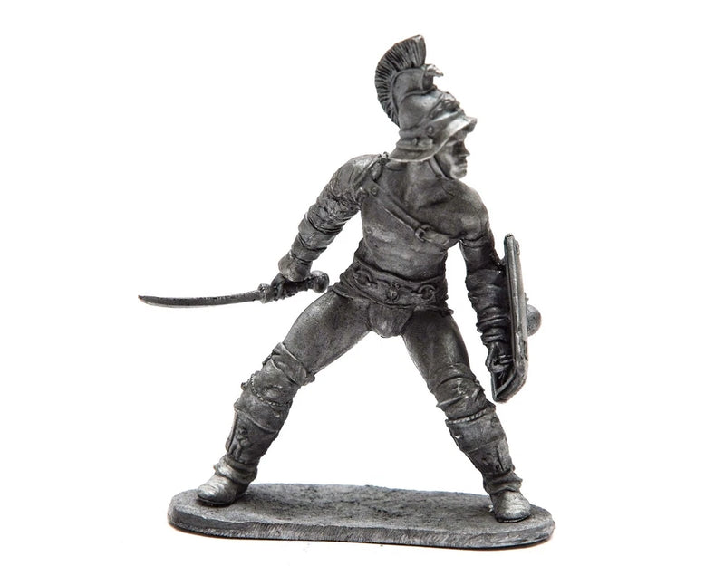 tin 54mm Rome. Gladiators. Gladiator Thracian 1st century BC 1:32 Scale Figurine Model