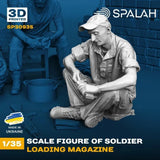 Figure Soldier loading magazine 3d printed resin kit 1/35 SPALAH 30935 Model