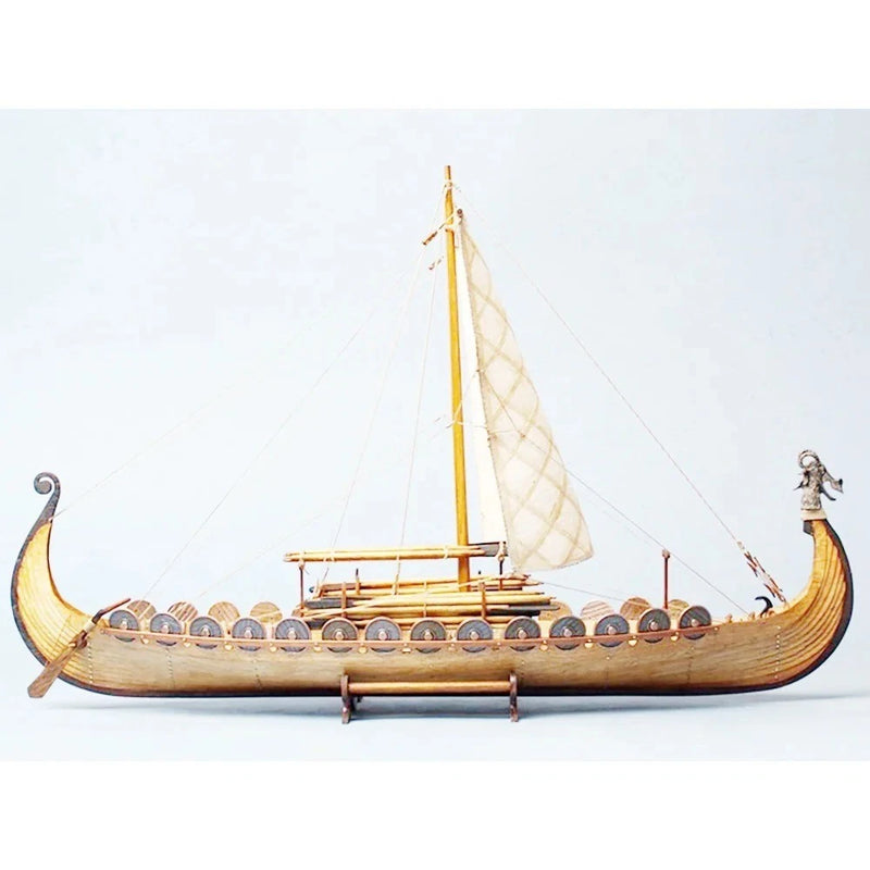 1/50 Scale Wooden Sailboat Model Building Kit Set DIY Assembly Ship Craft Decor Model
