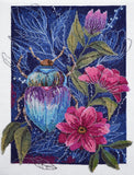 Cross Stitch Kit "Cross-stitch kits Misty evening", size 8.7x11.8 in (22.0x30.0 Model